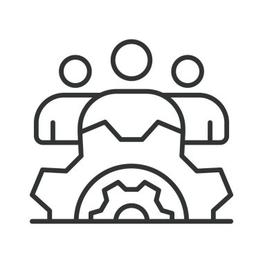 Ayarlar, satır tasarımı simgesi. Dişliler, seçenekler, yapılandırma, ayarlama, tercihler, kontrol, beyaz arkaplan vektörü üzerine kurulum. Ayarlar, satır tasarımı düzenlenebilir vuruş simgesi simgesi