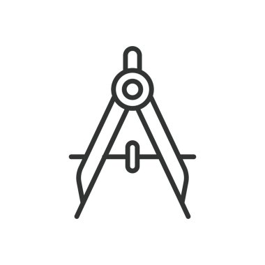 Ayırıcı, satır dizaynında simge. Bölücü, çizgi ayırıcı, bölme, ayırıcı, bölme simgesi, yatay ayırıcı, beyaz arkaplan vektöründe dikey ayırıcı. Parçalanabilir vuruş simgesi