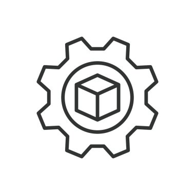 Ürün Tasarımı, satır tasarımı ikonu. Ürün tasarımı, endüstriyel tasarım, yenilik, prototip, beyaz arka plan vektörü. Ürün Tasarımı, düzenlenebilir vuruş simgesi