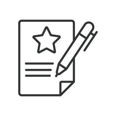 İlham metni, satır tasarımı simgesi. İlham metni, moral verici ifade, kendini geliştirme, beyaz arka plan vektöründe kişisel büyüme. İlham metni, düzenlenebilir vuruş simgesi