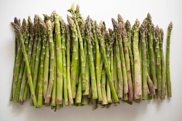 tasty green fresh asparagus