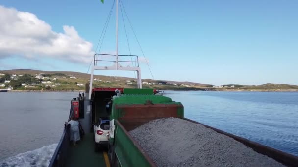 Arranmore County Donegal Ireland August 2022 Red Facility More Ferry — 图库视频影像