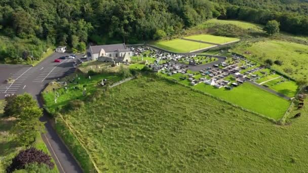 北爱尔兰St Aidans Magilligan的空中景观 联合王国 — 图库视频影像