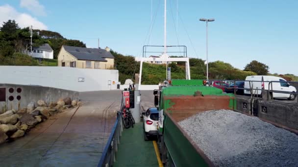 Arranmore Condado Donegal Irlanda Agosto 2022 Ferry Rojo Arranmore Entre — Vídeo de stock