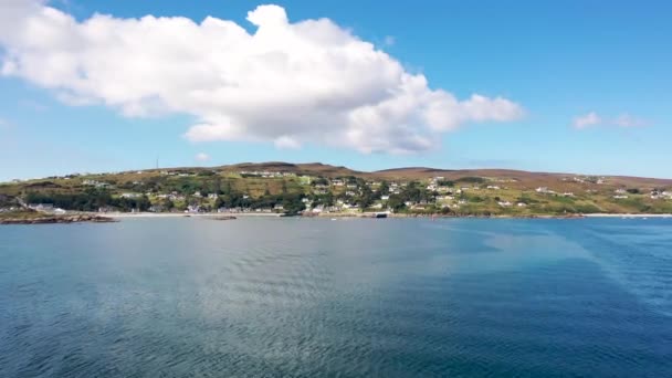 Aerial View Leabgarrow Arranmore Island County Donegal Republic Ireland — Vídeo de stock
