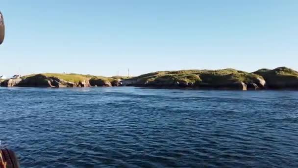 Pasando Por Rutland Island Entre Burtonport Arranmore Condado Donegal Irlanda — Vídeo de stock