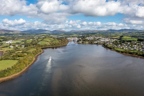 Vista Aérea Donegal Town County Donegal Irlanda — Fotografia de Stock