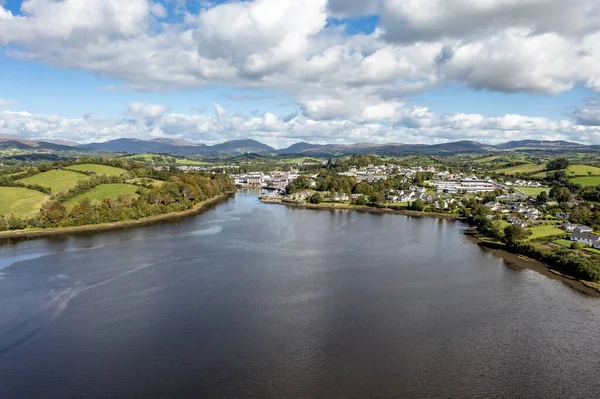 アイルランド ドニゴール州ドニゴール町の空中風景 — ストック写真
