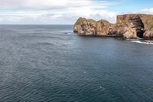 Cliffs Sea Stacks Tor Mor Wishing Stone Port Challa Tory — Stok fotoğraf