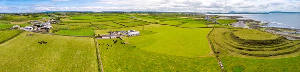 Aerial View Historical Hut Site Carrowhubbuck North Carrownedin Close Inishcrone — Stock Fotó