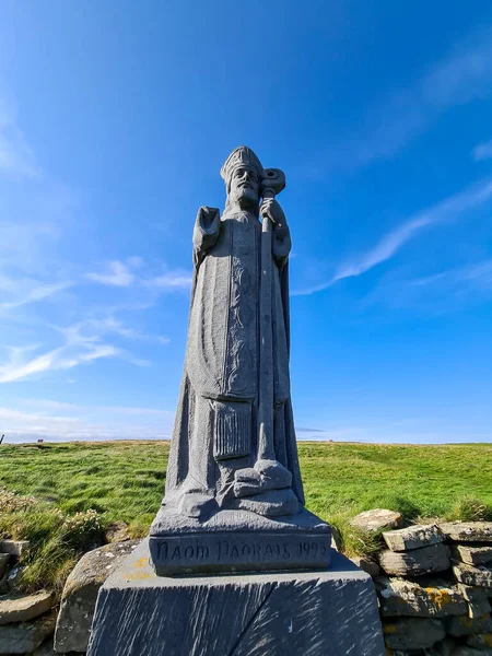 Ballycastle County Mayo Republic Ireland July 2022 Статуя Святого Патрика — стокове фото