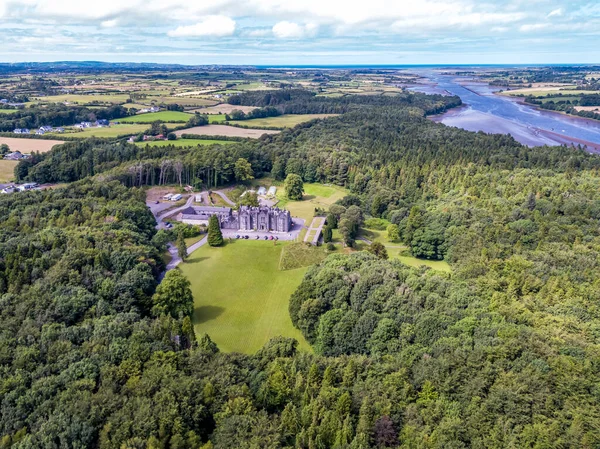 Luchtfoto Van Kasteel Belleek Ballina County Mayo Republiek Ierland — Stockfoto