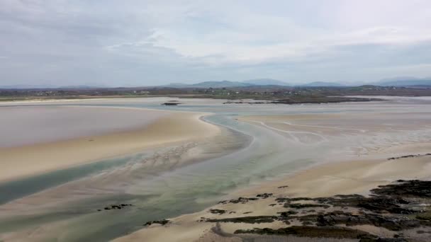 Praia Carn Reserva Natural Sheskinmore Entre Ardara Portnoo Donegal Irlanda — Vídeo de Stock