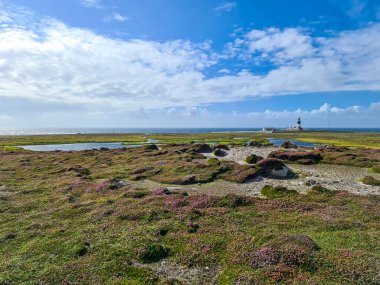 Tory Adası 'ndaki Deniz Feneri, Donegal İlçesi, İrlanda Cumhuriyeti.