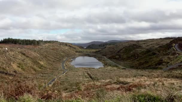 Bonny Glen Nach Der Entwaldung Und Wiederaufforstung County Donegal Irland — Stockvideo