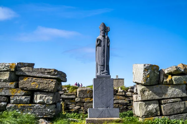 Ballycastle County Mayo Republic Ireland July 2022 Статуя Святого Патрика — стокове фото