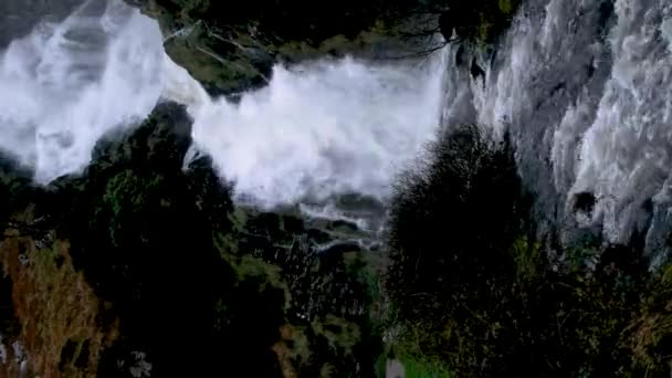 Assaranca Waterfall Ardara County Donegal Ireland — Stock Video