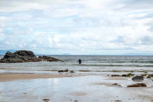 Stranden Fintra Vacker Sandstrand Vid Killybegs Grevskapet Donegal Irland — Stockfoto