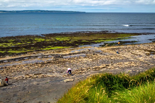 Storm Beach Carrowhubbuck North Carrownedin Nära Inishcrone Enniscrone County Sligo — Stockfoto