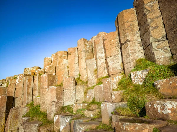 Few 40000 Interlocking Basalt Columns Giants Causeway Bushmills Northern Ireland — Stock Photo, Image