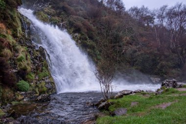 Ardara 'dan Assaranca Waterfall, Donegal - İrlanda.