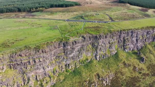 Aerial Views Gortmore Northern Ireland — Stock Video