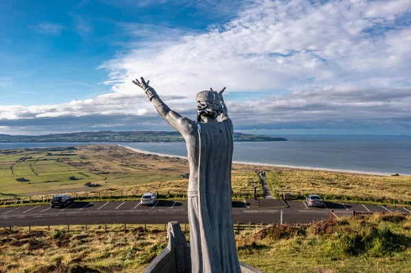 Gortmore Northern Ireland September 2022 Manannan Mac Lir Statue John — 图库照片