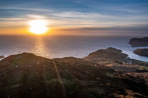 Beautiful Sunset Muckross Head Peninsula West Killybegs Village County Donegal — Stock Photo, Image