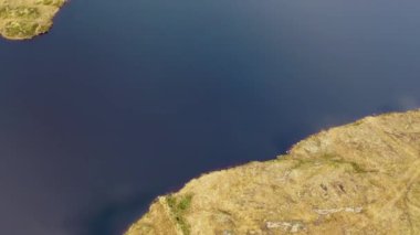 Maghery, Dungloe - County Donegal - İrlanda 'nın Agnish Lough hava manzarası