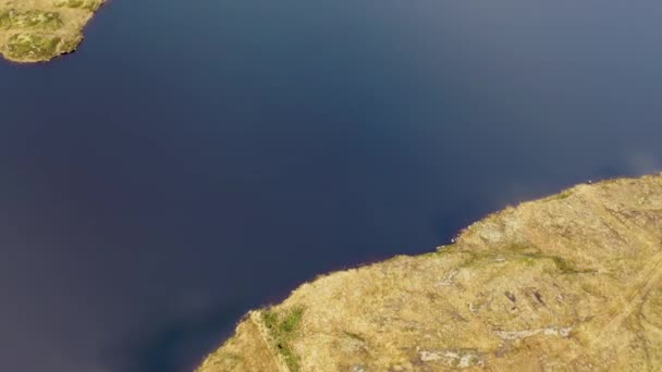 Vedere Aeriană Agnish Lough Maghery Dungloe Comitatul Donegal Irlanda — Videoclip de stoc