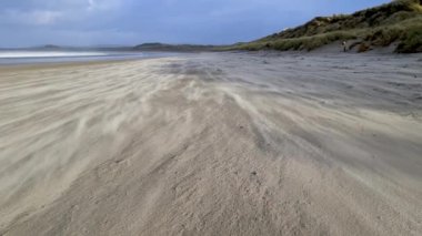 Sand storm on Narin beach by Portnoo - County Donegal, Republic of Ireland.