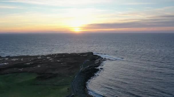 Чудовий Захід Сонця Макросс Біля Кілкара Графство Донегал Ірландія — стокове відео