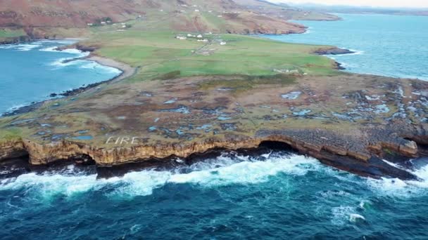 Beautiful Sunset Muckross Kilcar County Donegal Ireland — Video