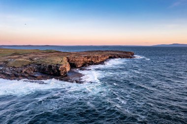 Muckross Head peninsula during sunset - about 10 km west of Killybegs village in county Donegal on the west coast of Ireland.