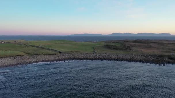 Чудовий Захід Сонця Макросс Біля Кілкара Графство Донегал Ірландія — стокове відео