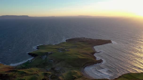 Beautiful Sunset Muckross Kilcar County Donegal Ireland — 비디오