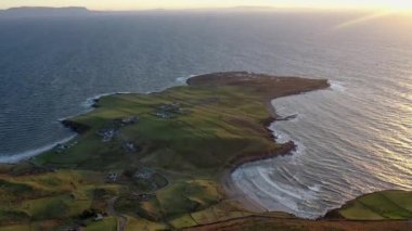 Beautiful sunset at Muckross by Kilcar in County Donegal, Ireland.