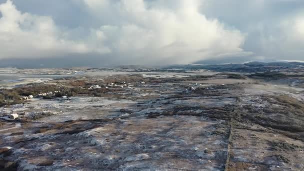 爱尔兰多纳加县克鲁尼和波尔诺的雪景 — 图库视频影像