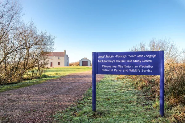 Ardara County Donegal Ireland December 2019 Sign Explaining Sheskinmore Nature — Φωτογραφία Αρχείου