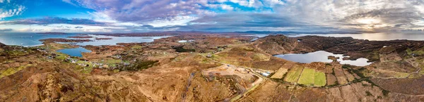 Вид Воздуха Агниш Лох Maghery Dungloe County Donegal Ireland — стоковое фото