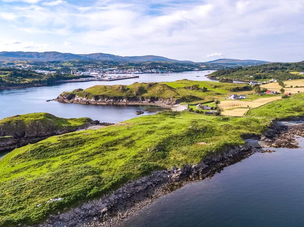 Aerial Carntullagh Head Killybegs County Donegal Republic Ireland — Stok fotoğraf