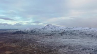 The snow covered Dooish mountain in Donegal - Ireland
