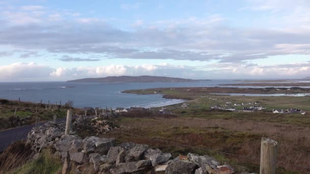 Maghery Arranmore Seen Viewpoint County Donegal Ireland — Stockvideo