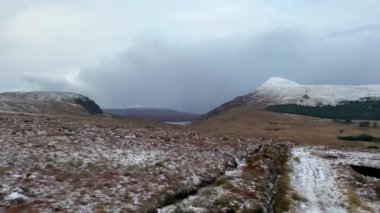 Flying towards Lough Altan in Donegal - Ireland