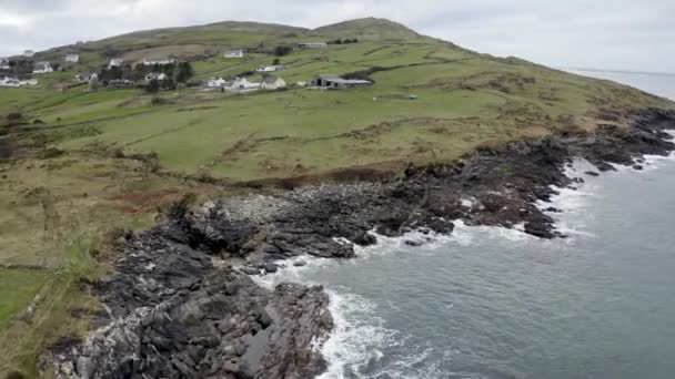 Widok Powietrza Wybrzeże Przez Portnoo Hrabstwie Donegal Irlandia — Wideo stockowe