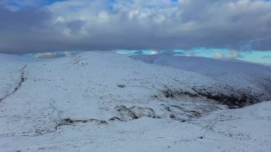 The snow covered Glenveagh Mountains and Glen in County Donegal - Republic of Ireland.