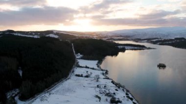 St. Colmcilles Kilisesi, Glendowan, Lough Gartan, County Donegal - İrlanda.