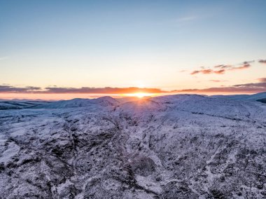Aerial view of the Gartan Mountain, County Donegal - Ireland.
