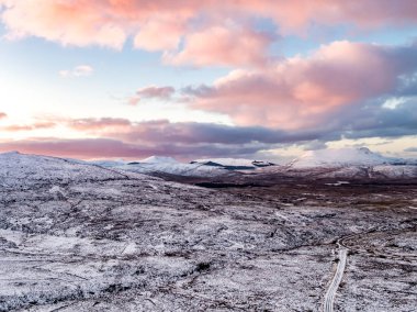 Aerial view of the Gartan Mountain, County Donegal - Ireland.