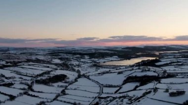 Aerial view of the road from Church Hill towards Glenveagh, County Donegal. Republic of Ireland.